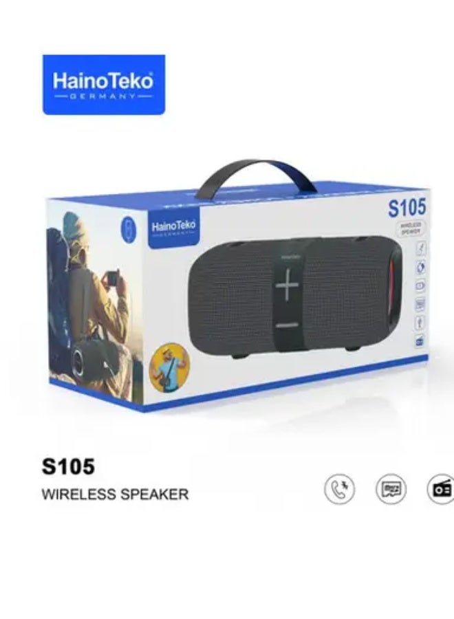 Haino Teko S105 Portable Speaker with power bank function - Black